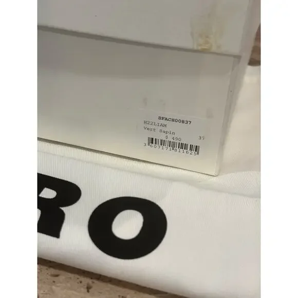 NEW Sandro Liam Chelsea Boot Green Leather Size 37 - Picture 8 of 10